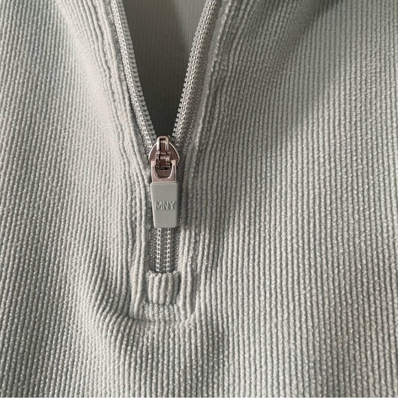 Cozy Soft Quarter Zip Pullover Sweater Women’s S Jade Green Ribbed Lightweight - Picture 5 of 12